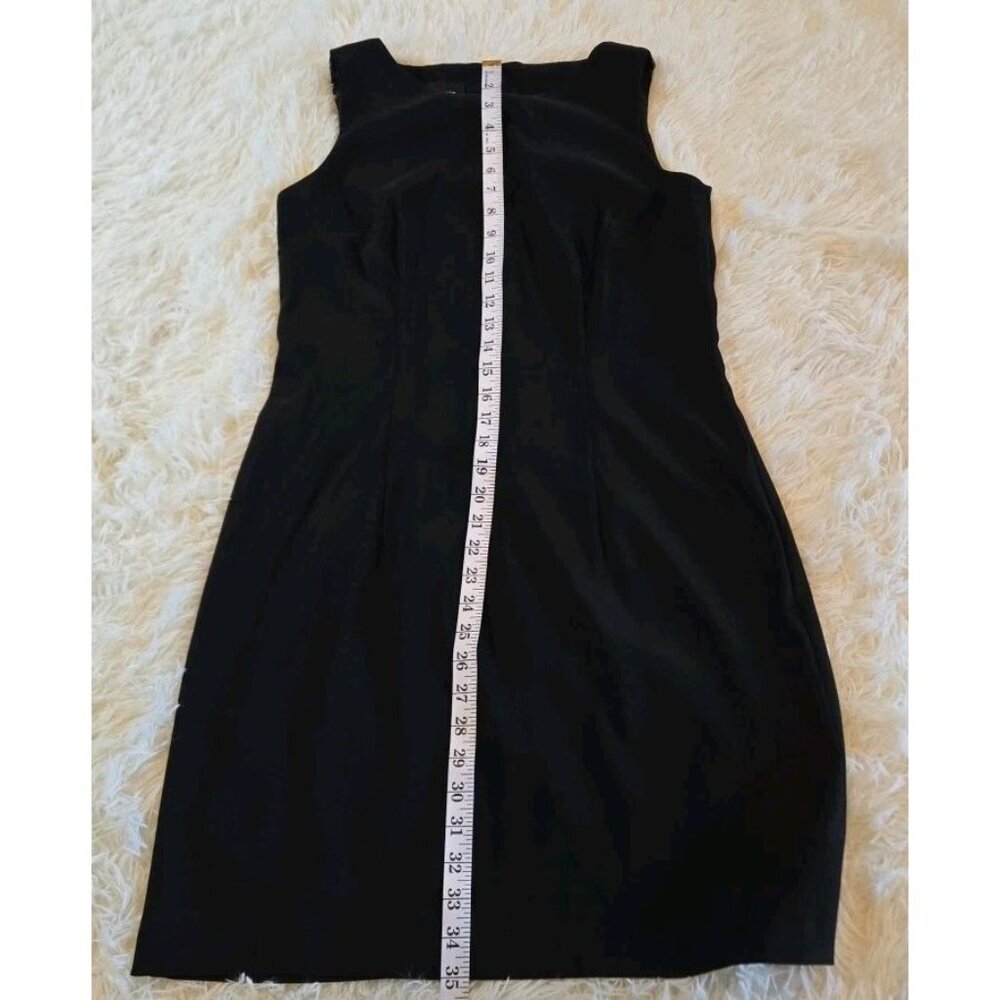 AB Studio Sz 10 Black Sleeveless Dress Career Little‎ Black Dress Cocktail Party - Picture 6 of 11